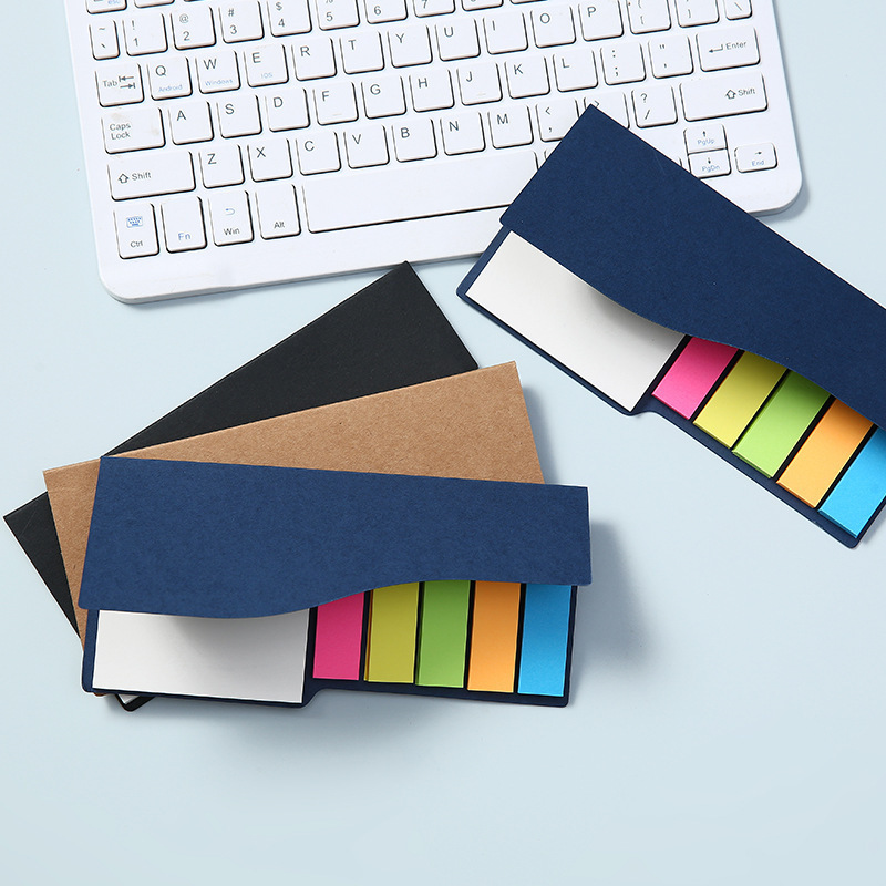 Customized Non-Sticky Notes Memo Pads Set Blank Memo Pad Bright Colorful Note Cube Not Sticky Notes Box Origami Paper