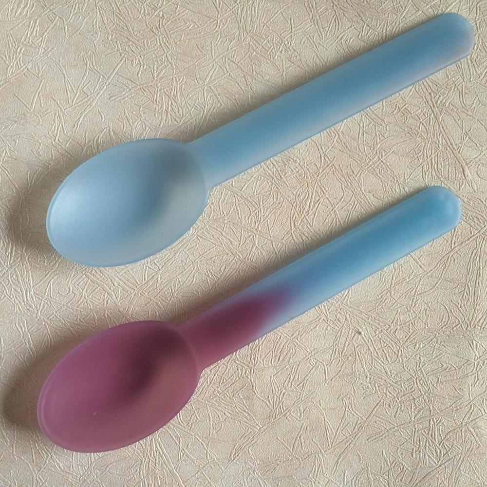 Custom Logo Disposable Ice Cream Scoop Cheap Plastic Disposable Spoons