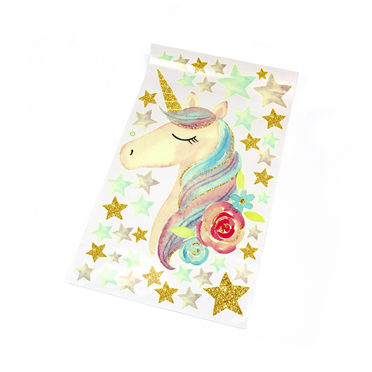 Colorful Stickers Stars Glow In The Dark Horse Decal For The Ceiling