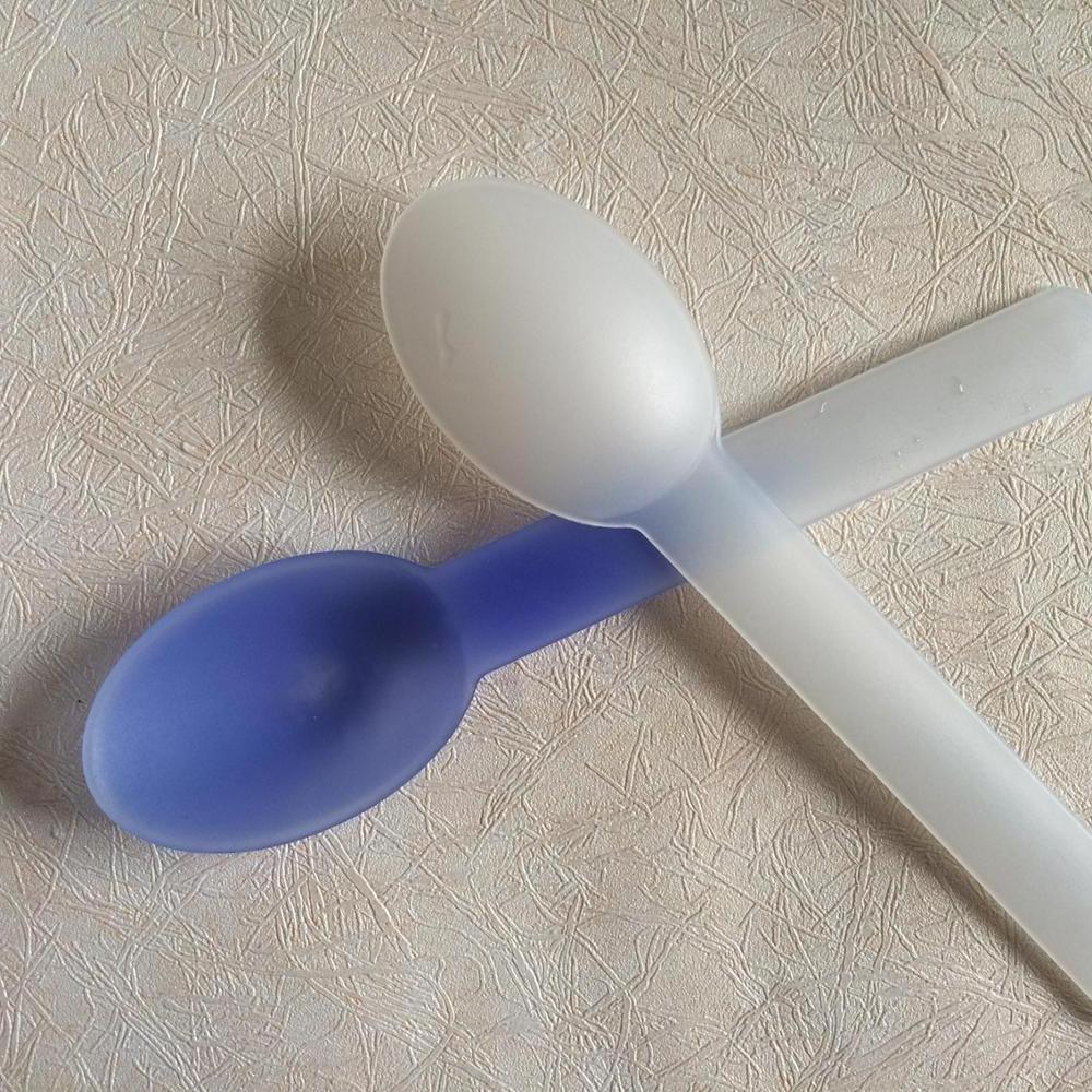 Custom Logo Disposable Ice Cream Scoop Cheap Plastic Disposable Spoons