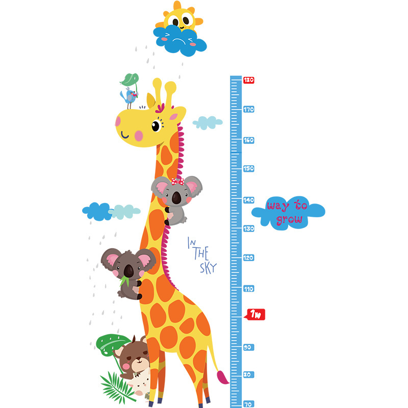 Animal Decoration Sticker Wall Art Stickers Decoration Giraffe Decor Kids