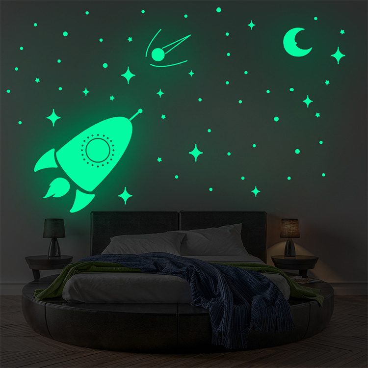 Home Decorated Glow Stickers In The Dark 3d Stars Glow In The Dark Stick Wall Stickers