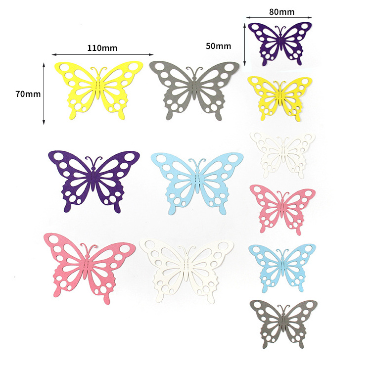 Party Decoration 3D Colourful Butterfly Home Living Room Wall Decoration Creative 12 Butterfly Stickers