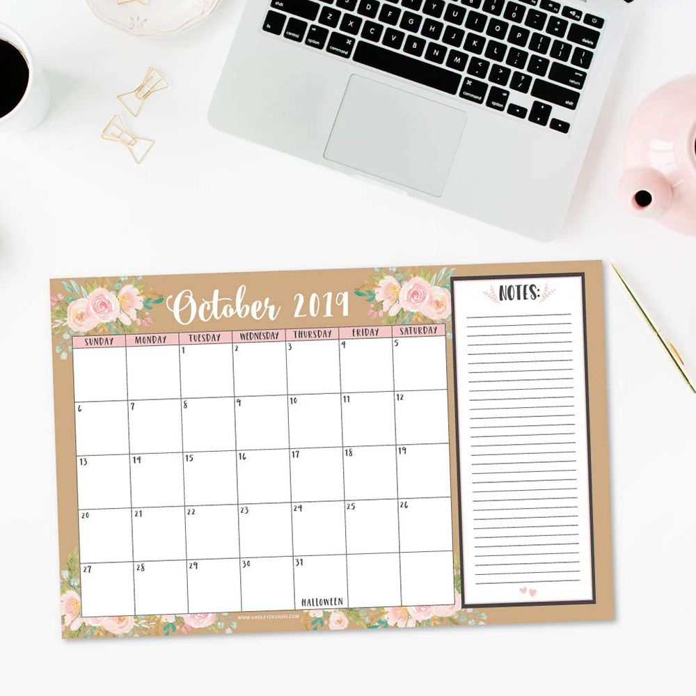 Custom Design Monthly Planner Whiteboard 365 Day Printing Desk Calendar