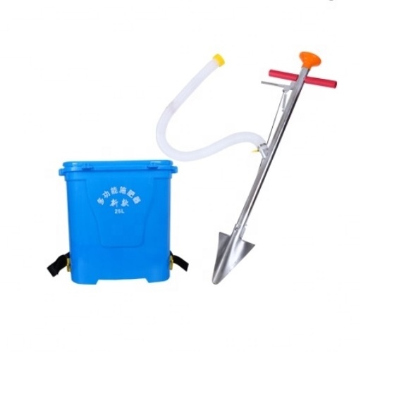 25 liter PVC bucket manual Sowing and fertilizing machine backpack granular fertilizer spreader applicator