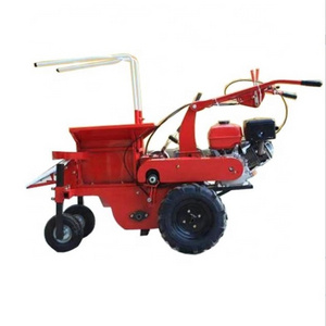 wholesale 8 HP gasoline power 1 row small mini sweet corn picking harvesting combine picker harvester machine