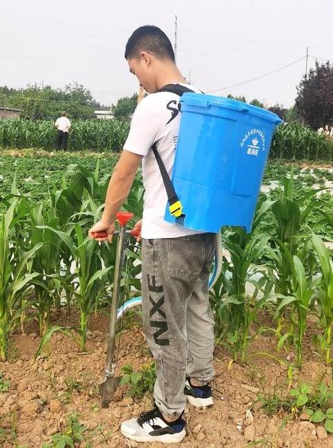 25 liter PVC bucket manual Sowing and fertilizing machine backpack granular fertilizer spreader applicator