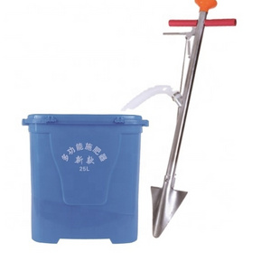 25 liter PVC bucket manual Sowing and fertilizing machine backpack granular fertilizer spreader applicator