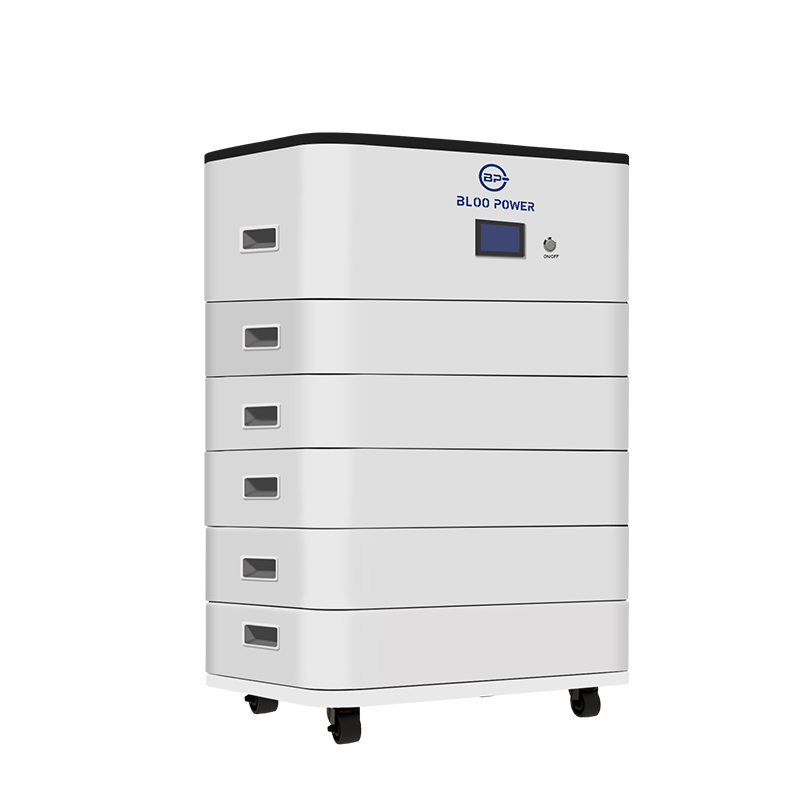 Bloo Power 500AH 48V 10 kw 15 kw 20 kw 25 kw off grid hybrid Lithium LiFePo4 Energy storage Stackable Battery management system