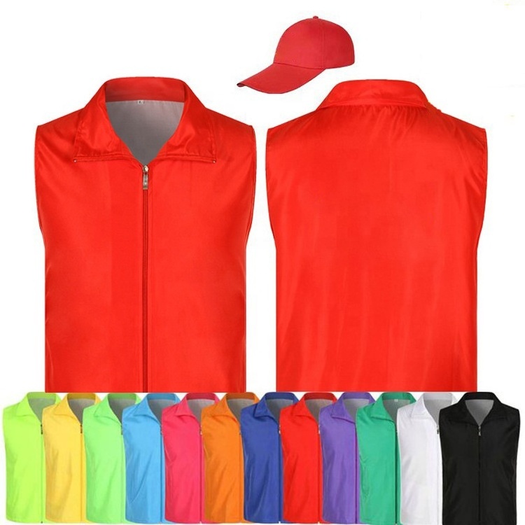 Custom Logo  Sleeveless Working Waistcoat Vest