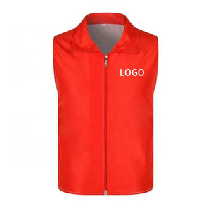 Custom Logo  Sleeveless Working Waistcoat Vest