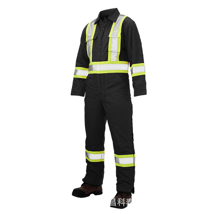 Customized High Quality Work Overall Construction Workers Reflective Jumpsuit Working Clothes Reflective Safety Clothing