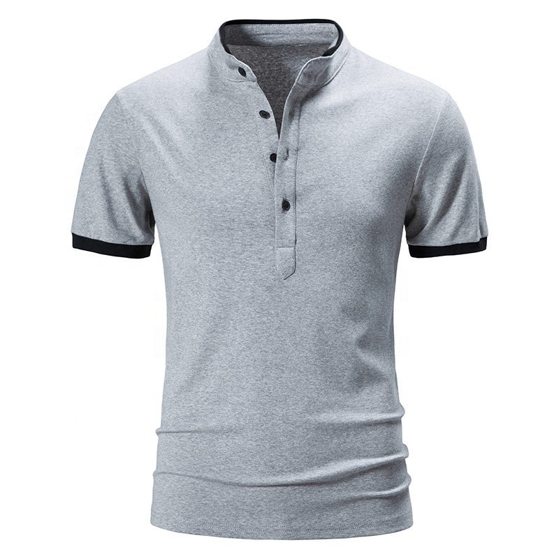 basic stand collar Summer short sleeve men's five point sleeve sublimation custom polo t shirts