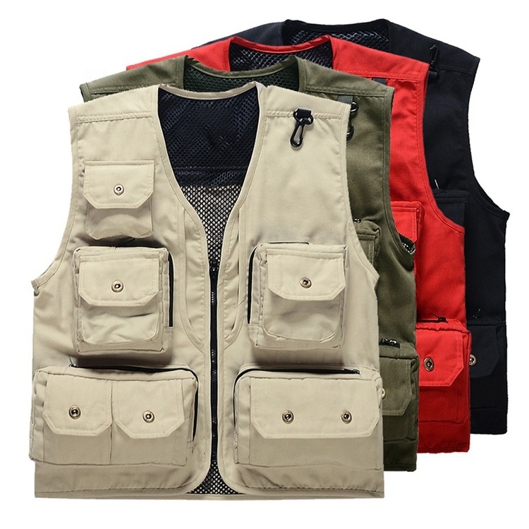 Wholesale Multifunctional Fishing Vest Work Wear Uniform Clothes Work Vest