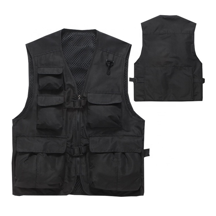 Wholesale travel mesh lining  work vest with multi pockets vest