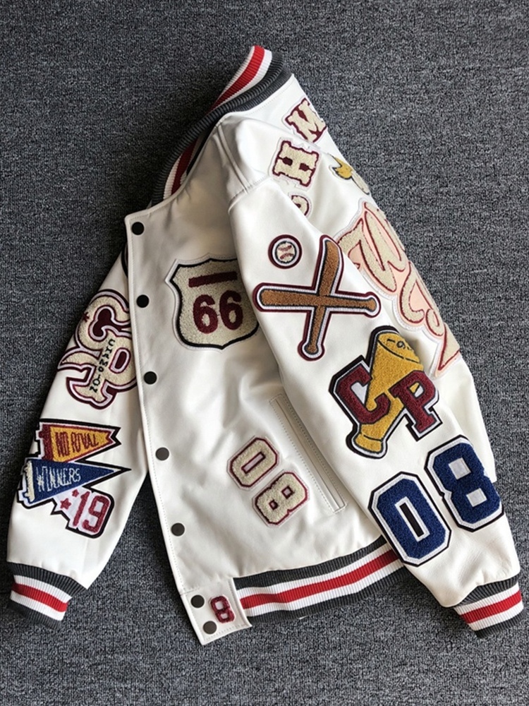 Manufacturer Wholesale Leather Sleeves Customized Baseball Letterman Men's Varsity Jackets