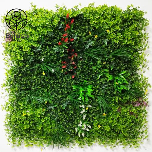 Artificial foliage moss leaf green wall panel for gardens swimming pools and terraces