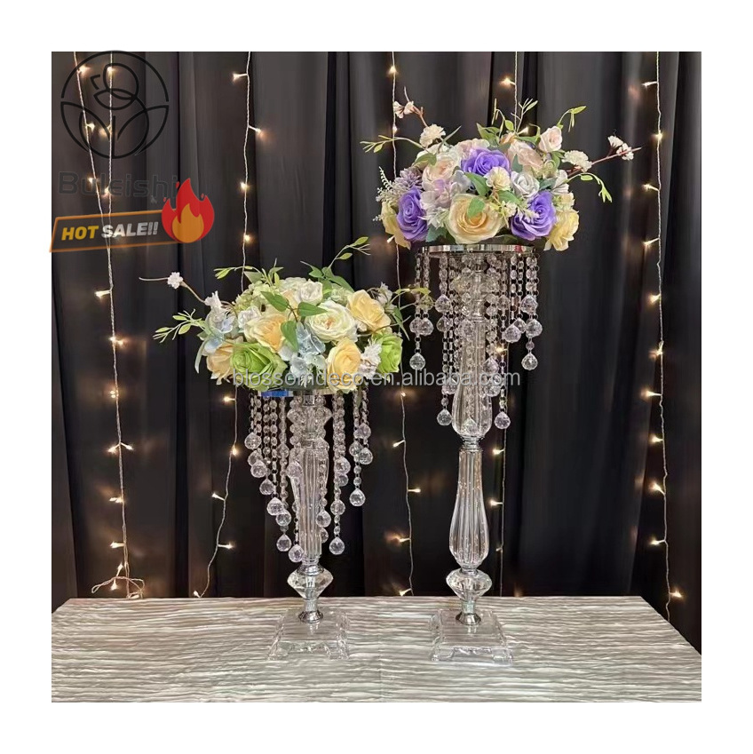 Wedding decoration gold flower stand Silver Black wedding centerpieces rose gold centerpieces gold pillar backdrop stand