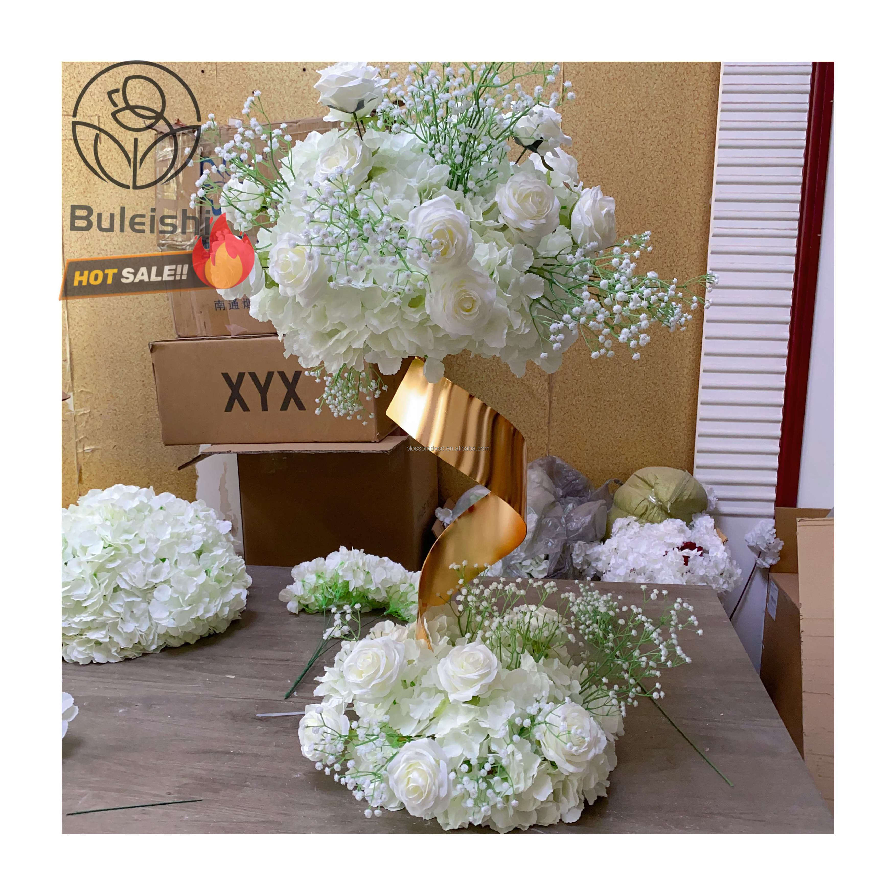 Wedding decoration gold flower stand Silver Black wedding centerpieces rose gold centerpieces gold pillar backdrop stand