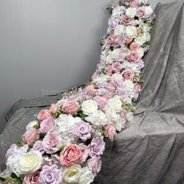 Flower Arrangement Artificial Kissing Rose Ball Wedding Table Center Pieces Flowers Decoration ilac lavender flower ball