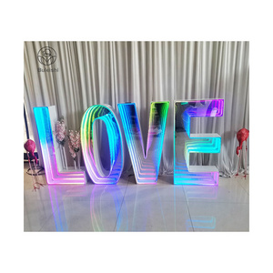 Giant LOVE Letter LED Infinity Letters 3ft 4ft Marquee Letter RGB Color for Wedding Party Events