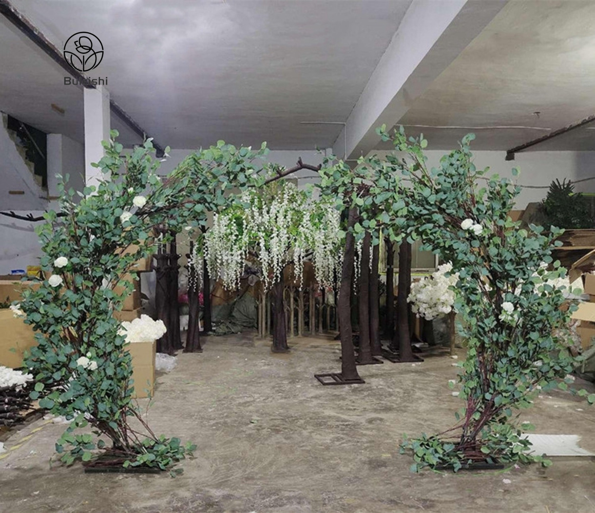 Large Eucalyptus Arch Faux Greenery Arch Flower Backdrop Entrance Flower Plant Wedding Party Events