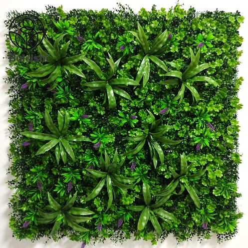 Artificial foliage moss leaf green wall panel for gardens swimming pools and terraces