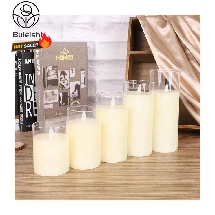 Wholesale Home Decoration Moving Wick Battery Operated Flameless Led Candle Flickering Flameless Candles Electric Candles