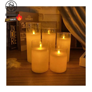 Wholesale Home Decoration Moving Wick Battery Operated Flameless Led Candle Flickering Flameless Candles Electric Candles