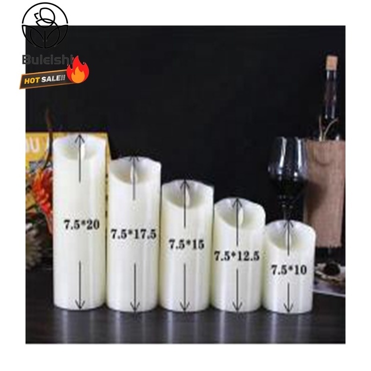 Wholesale Home Decoration Moving Wick Battery Operated Flameless Led Candle Flickering Flameless Candles Electric Candles