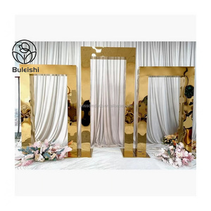 Wedding Props Arch Gold Event Entrance Metal Backdrop Gold Arch for Wedding Arch Props Decoration Supplies