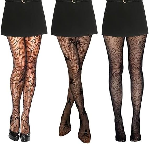 Hot Sale wholesale Ghost socks Halloween Fishnets Stocking Spider Web High Waist Women Mesh Big Skull Pantyhose