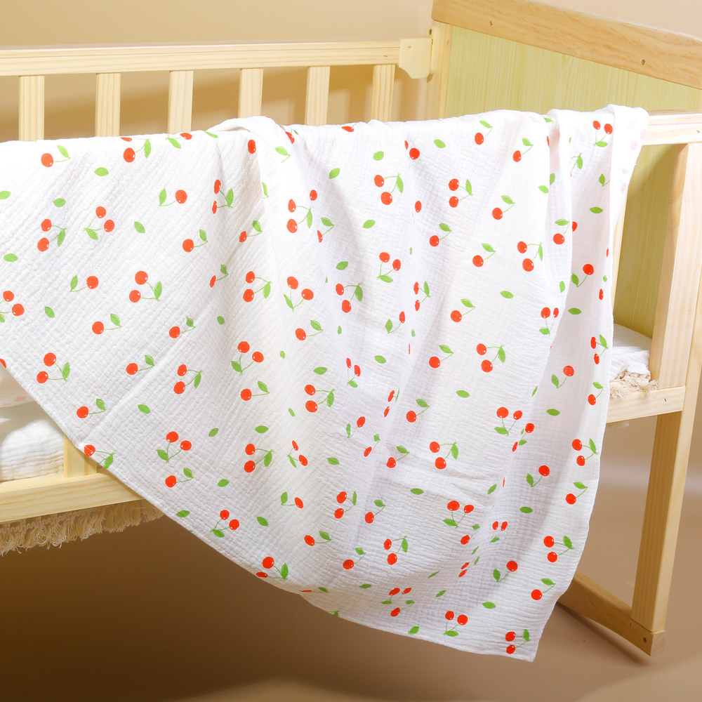 Newborn Receiving Blanket Bath Towel Gift Cotton Soft Breathable Muslin Gauze Dandelion Baby Swaddles Blankets