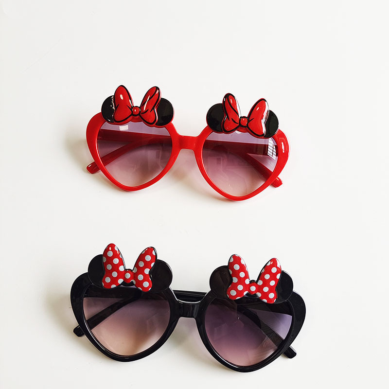 Wholesale Little Girls Sunglasses Mouse Ear Baby Sunglasses Love Heart Shaped Minnie Sunglasses