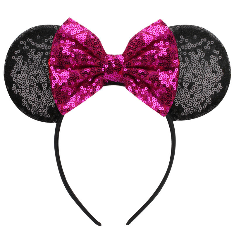 Cartoon Mickey Ears Cute Girls Headwear Photo Props Party Hair Hoop Filled shape Headband