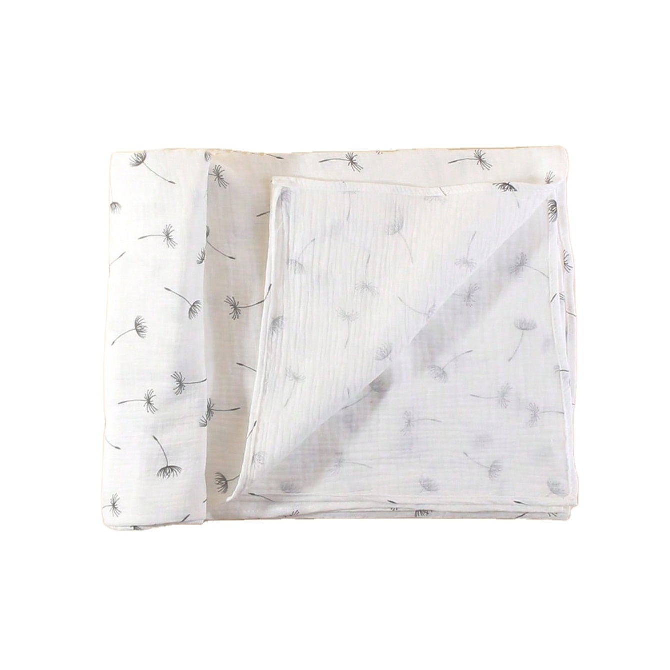 Newborn Receiving Blanket Bath Towel Gift Cotton Soft Breathable Muslin Gauze Dandelion Baby Swaddles Blankets