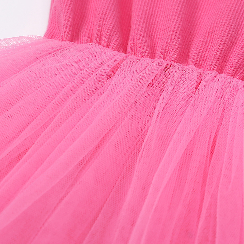 2023 Baby Girls Toddler Summer Tutu Dress One Piece Sleeveless Princess Kids Tulle Sundress