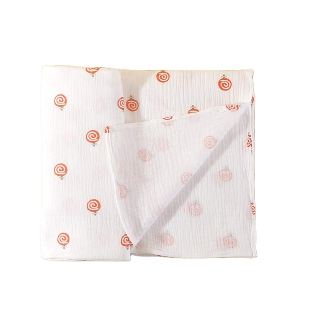 Newborn Receiving Blanket Bath Towel Gift Cotton Soft Breathable Muslin Gauze Dandelion Baby Swaddles Blankets