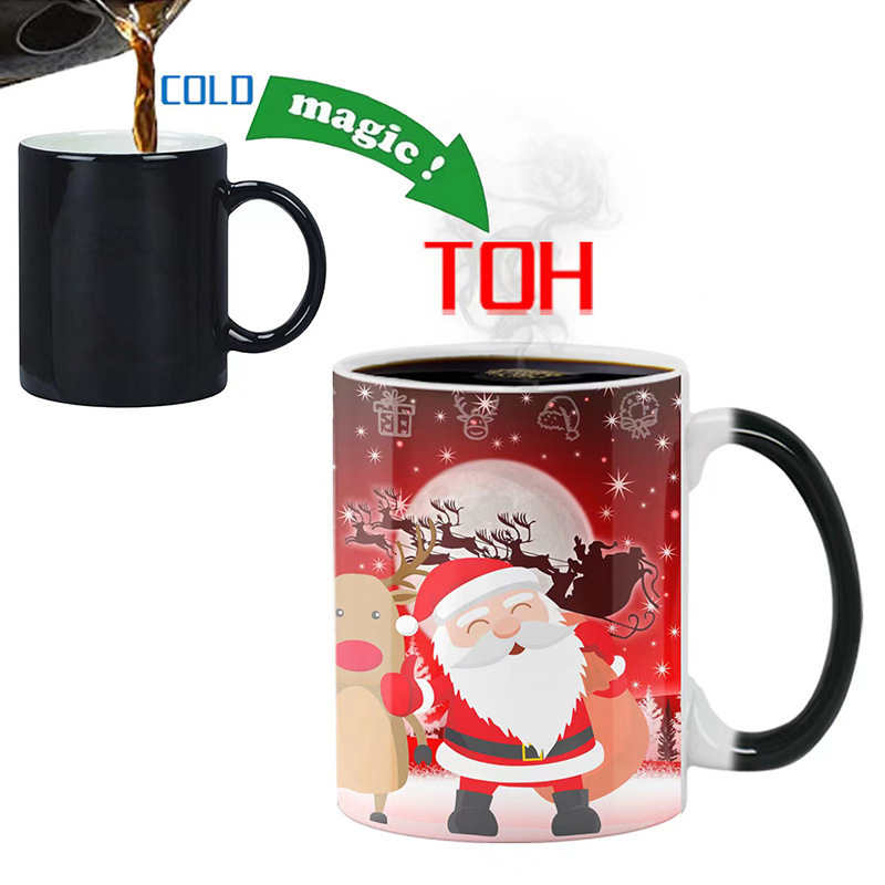 Christmas Gift Christmas tree Snowman Santa Claus Ceramic Color Change Mug