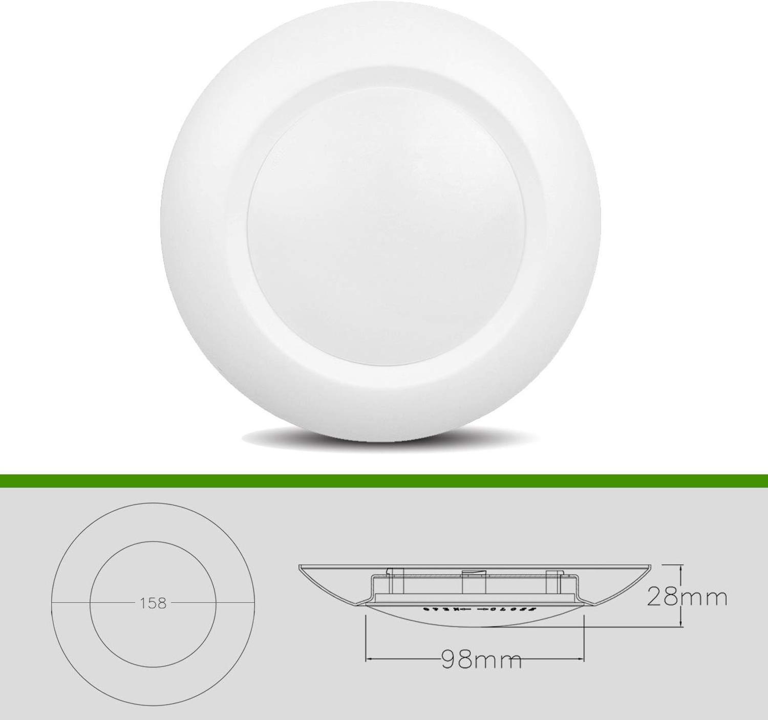 Aluminum flush mount screw in low profile can fixture led disc panel light waterproof can light diffuser