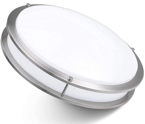 LED Flush Mount 14 Inch Ceiling Light,Double Ring Surface Mount Light Fixture for Bedroom,Bathroom,Kitchen,ETL Rated