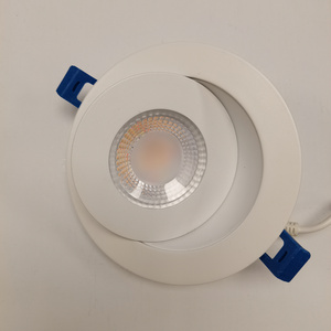 4 Inch Led Recessed Light Gimbal 360Deg+80Deg Adjustable Led Recessed Light Directional 3000K/4000K/5000K Dimmable