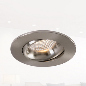 Brush Nickle 3.5" deep regressed LED recessed downlight with remote  J-box suit for wet location IC&Tight rated ETL certificated