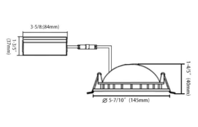 LED Indirect Cove Light Fixture Dome 6 inch recessed led cove lighting