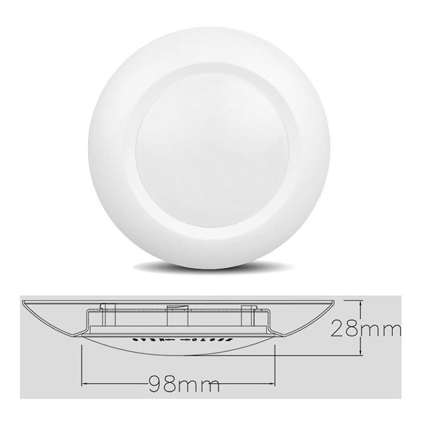 ETL 1200lm 120V 15W Retrofit 3000k 4000k 5000k 6 inch dimmable led disk light flush mount down ceiling led disk light