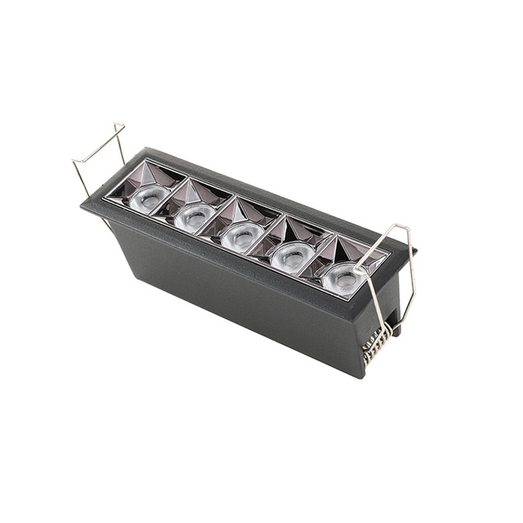 CE LED Narrow Spot 12 Degrees Beam 5 Cells, Architectural Cluster Downlight, 15 Watts, 220-240VAC, 1200LM, CRI90, DALI Dimmable