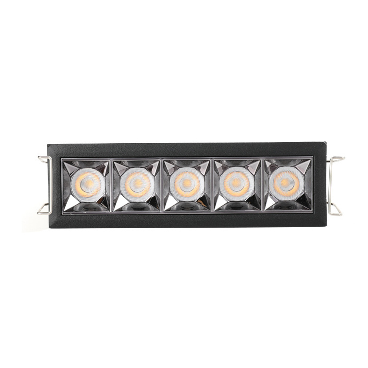 CE LED Narrow Spot 12 Degrees Beam 5 Cells, Architectural Cluster Downlight, 15 Watts, 220-240VAC, 1200LM, CRI90, DALI Dimmable