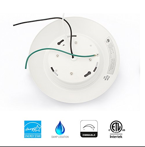 ETL 120V Dimmable Surface Round Downlight Low Profile LED Disc 12w 4 inch 5000k Led Disk Light Flush Mount Ceiling Light Fixture