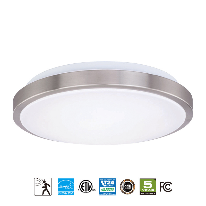 Professional led 5.8G  microwave motion sensor round ceiling lamp,led indoor light motion sensor lighting fixtures ceiling