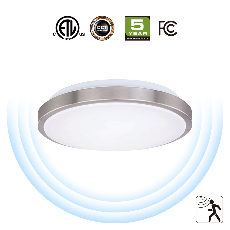 Professional led 5.8G  microwave motion sensor round ceiling lamp,led indoor light motion sensor lighting fixtures ceiling